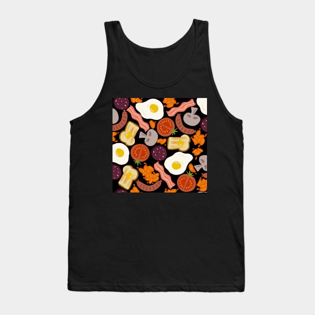 Full English breakfast black Tank Top by Kimmygowland